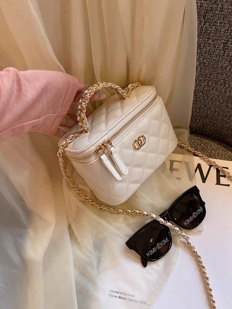 Chanel Mini Coco Handle Black Quilted Leather Chain Handbag - 4