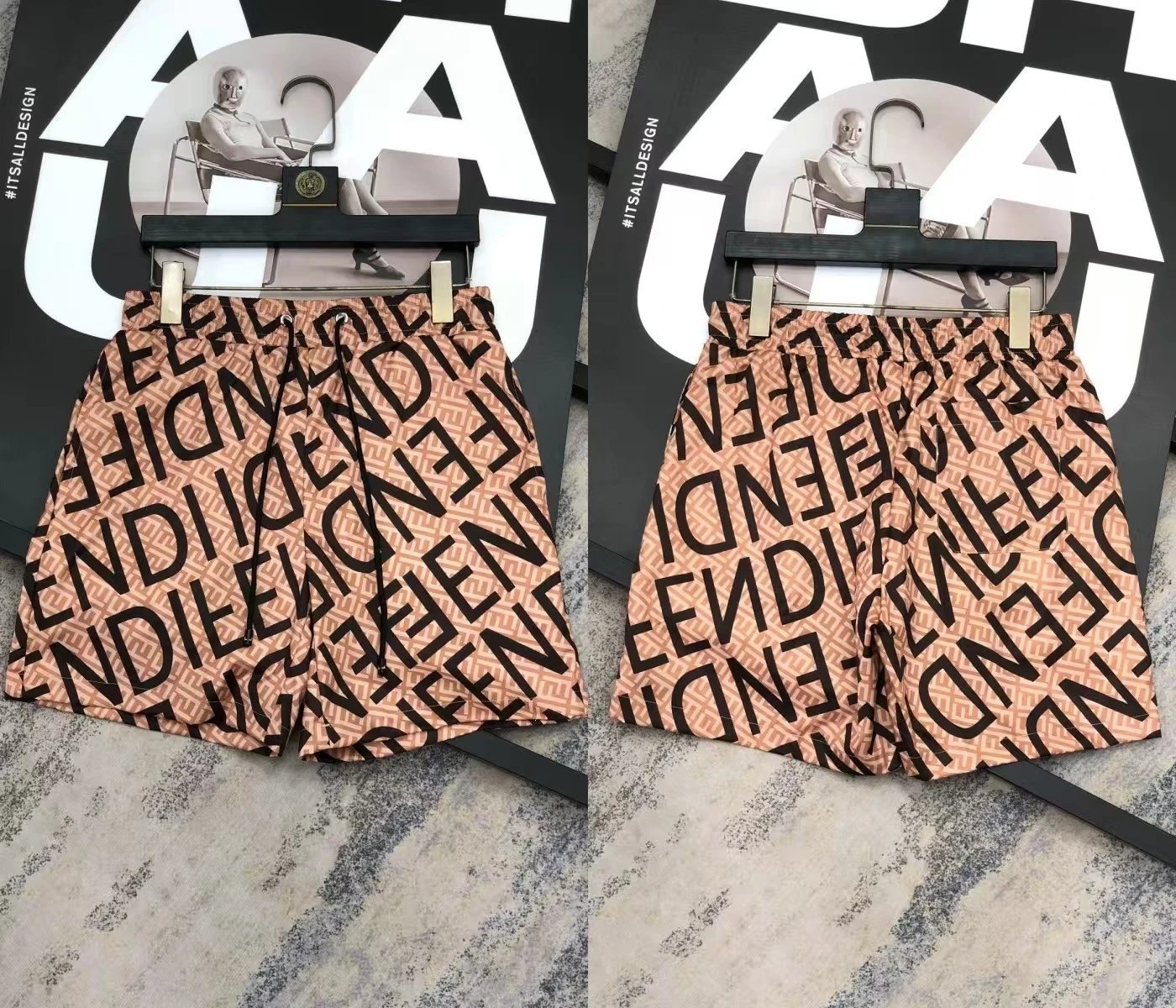 Fendi FF Logo Swim Shorts White - 19