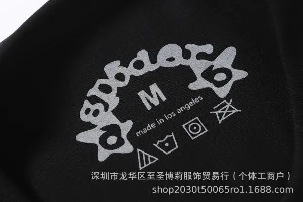 SP5DER Spider Web Graphic T-Shirt Black - 14
