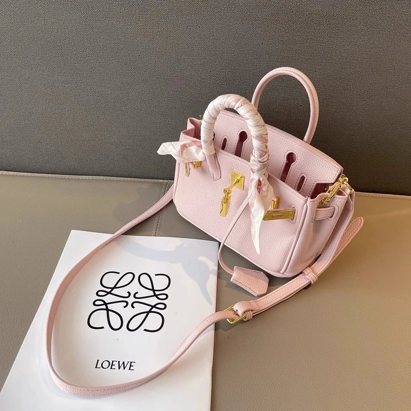 Loewe Puzzle Mini Black Leather Handbag with Gold Hardware - 24