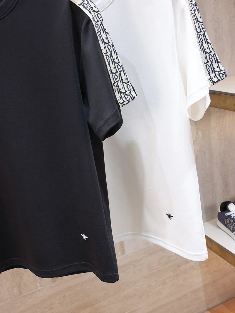 Dior Oblique Print Sleeve T-Shirt White - 11