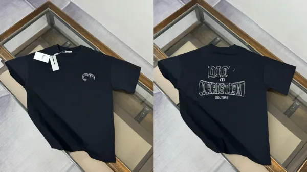 Dior 'Dio For My Real Friends' Navy Blue T-Shirt - 13