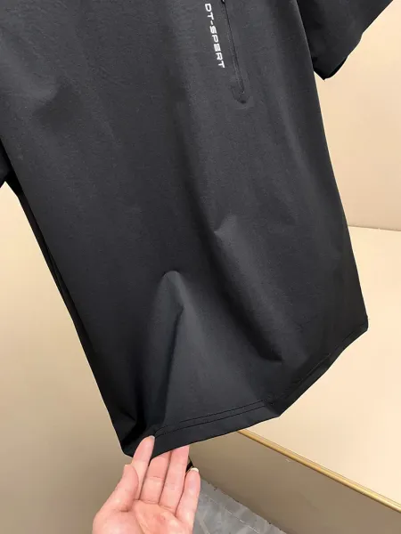 Design Dr. Sport Zip Pocket Performance T-Shirt Black Tops.t Shirts - 28