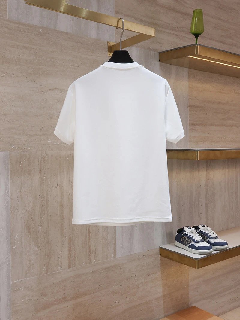 Dior Oblique Print Sleeve T-Shirt White - 15
