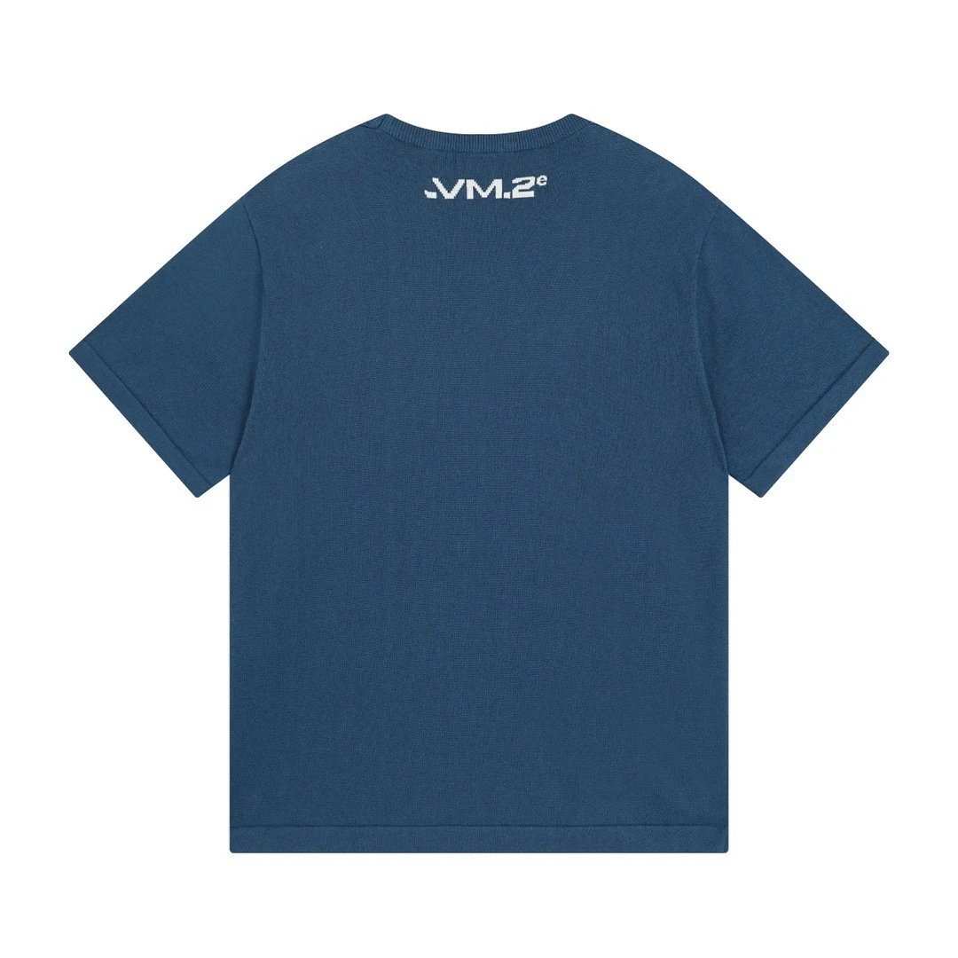 Dior Men's Embroidered Pocket Polo Navy Polo Shirt - 44
