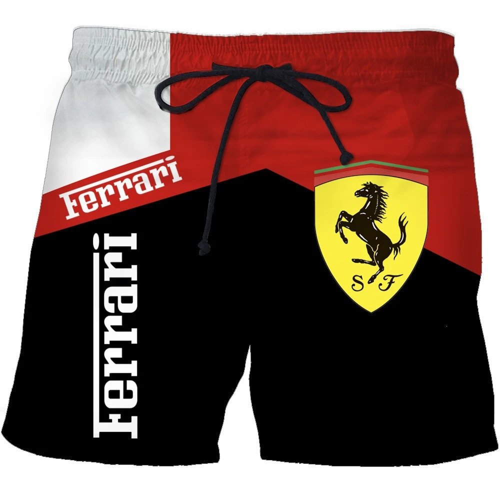 Ferrari Racing Shield Swim Shorts Multicolor Swimwear