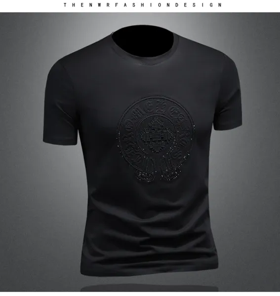 Design Embroidered Crest Logo White T-Shirt - 7