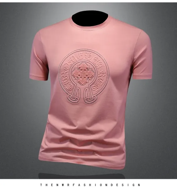 Design Embroidered Crest Logo White T-Shirt - 8