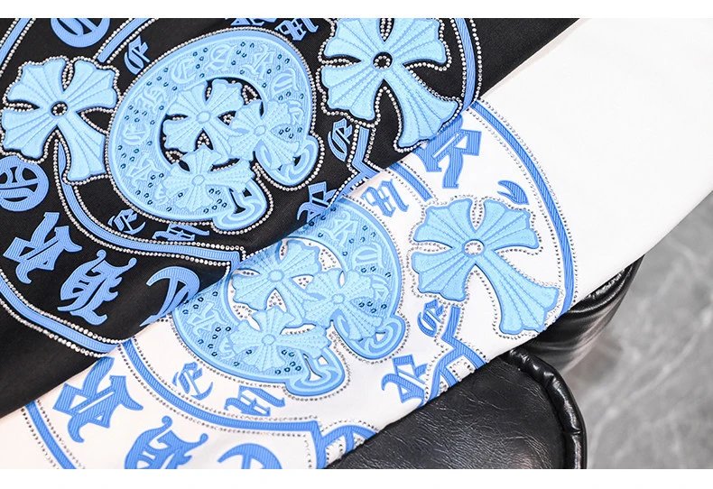 Chrome Hearts x Custom Skull Medallion Black T-Shirt - 12