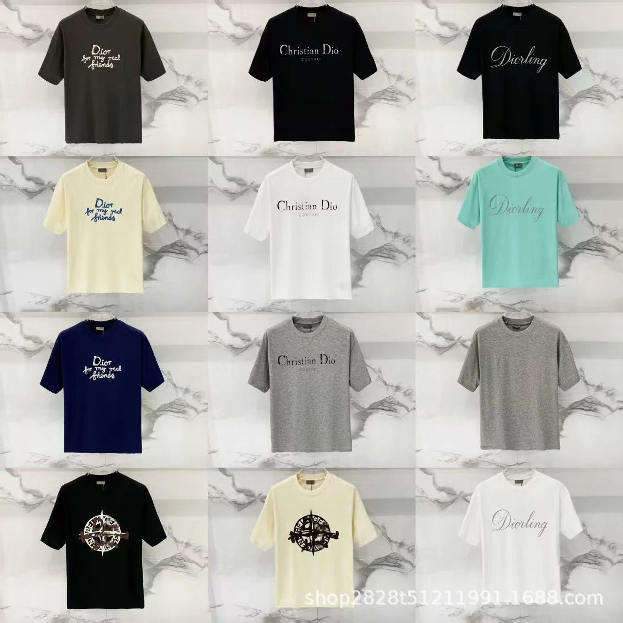 Dior Oblique Logo T-Shirt White - 7