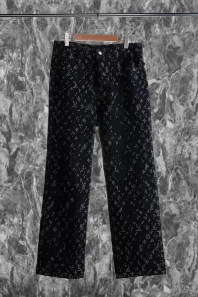 Louis Vuitton Monogram Denim Jeans Black - 1