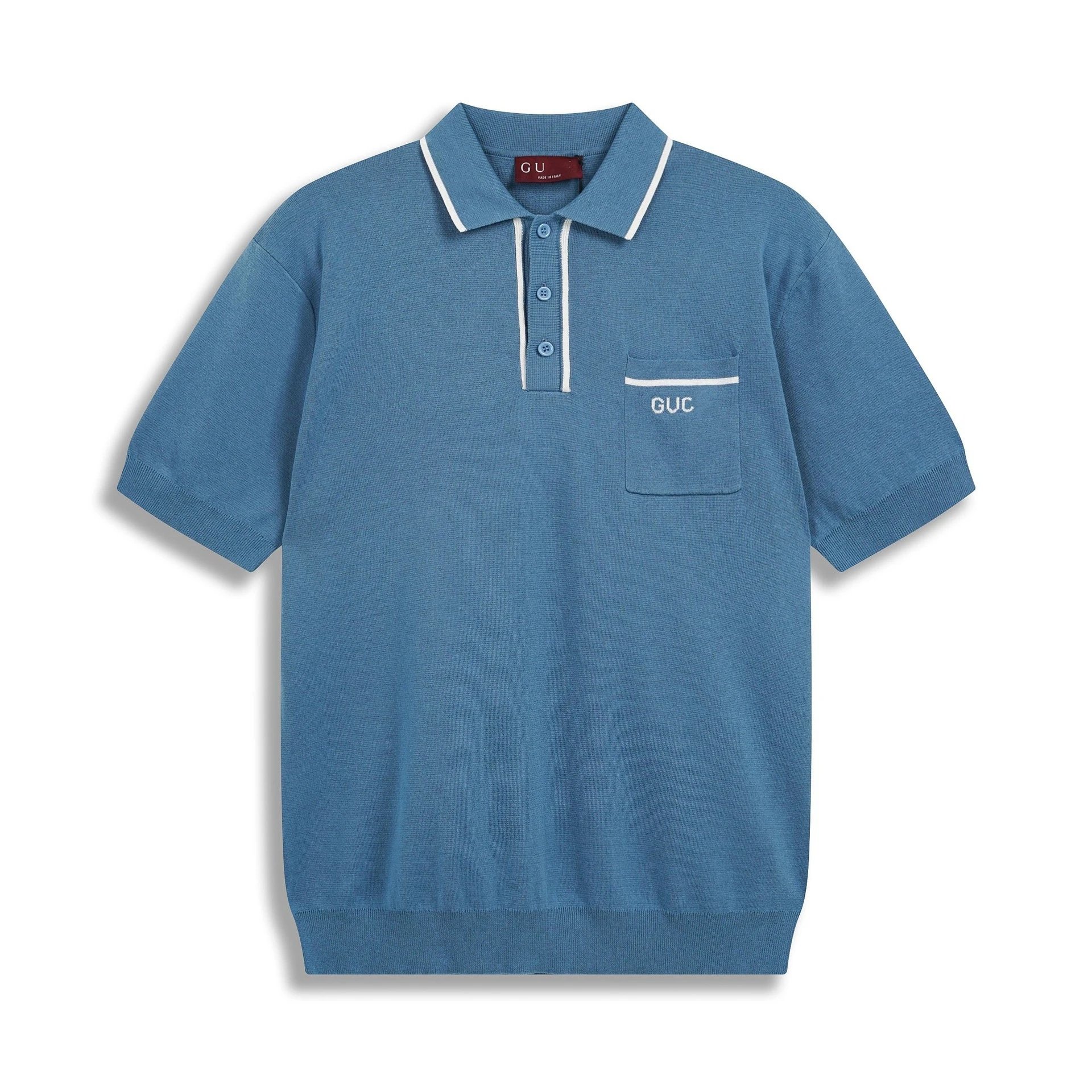 Dior Men's Embroidered Pocket Polo Navy Polo Shirt - 11