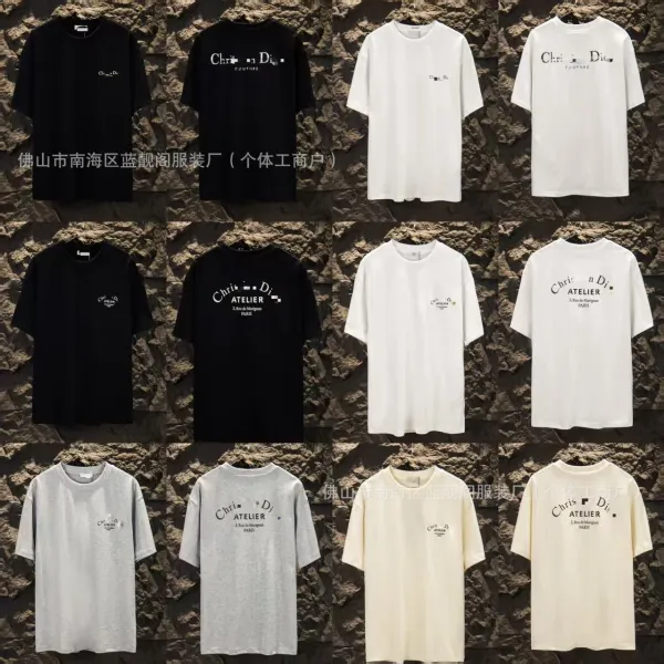Dior CD Logo T-Shirt Light Blue T-Shirt - 5
