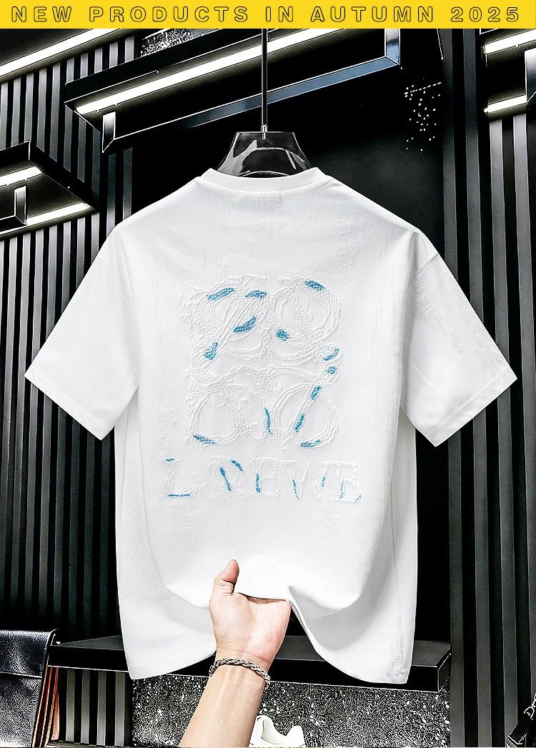 Loewe Anagram Embroidered White T-Shirt - 7