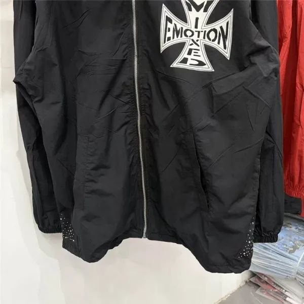Design EMOTION A.B. Cross Logo Track Pants Red and Black Sweatpants - 13