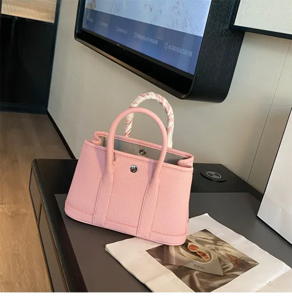 Design Mini Horse Charm Tote Handbag in Pink - 25