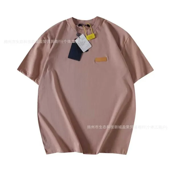 Design Minimalist Pocket T-Shirt Dusty Rose T-Shirt - 1