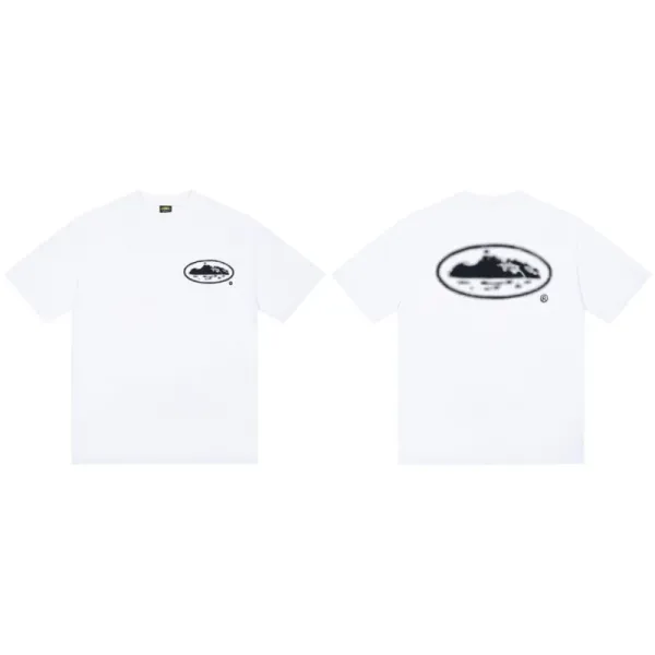 Design Oval Island Logo T-Shirt White - 1