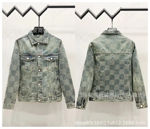 Design Riveted Denim Jacket Black Streetwear - 16