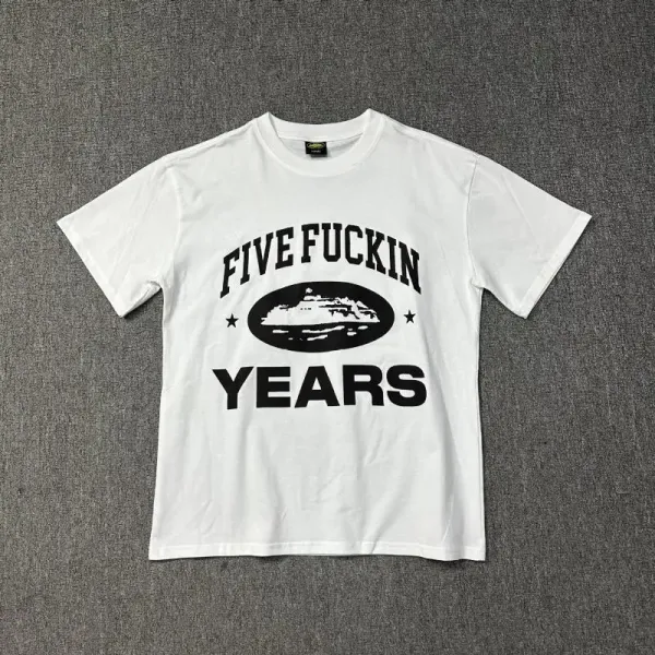 Design Five Fuckin Years Graphic T-Shirt White - 1