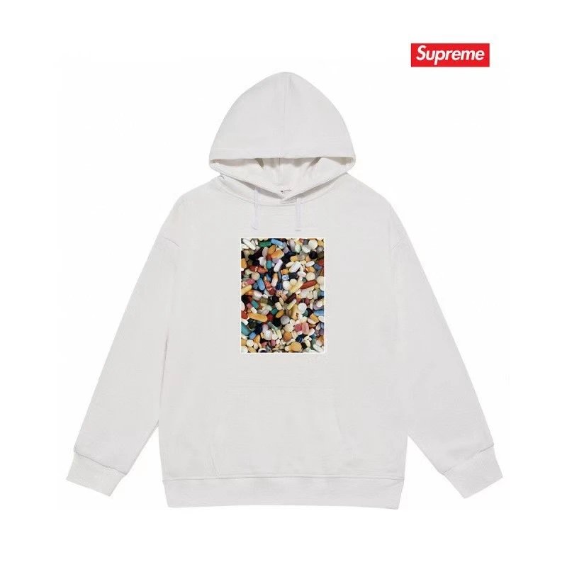 Supreme Firecracker Graphic Hoodie Gray - 30