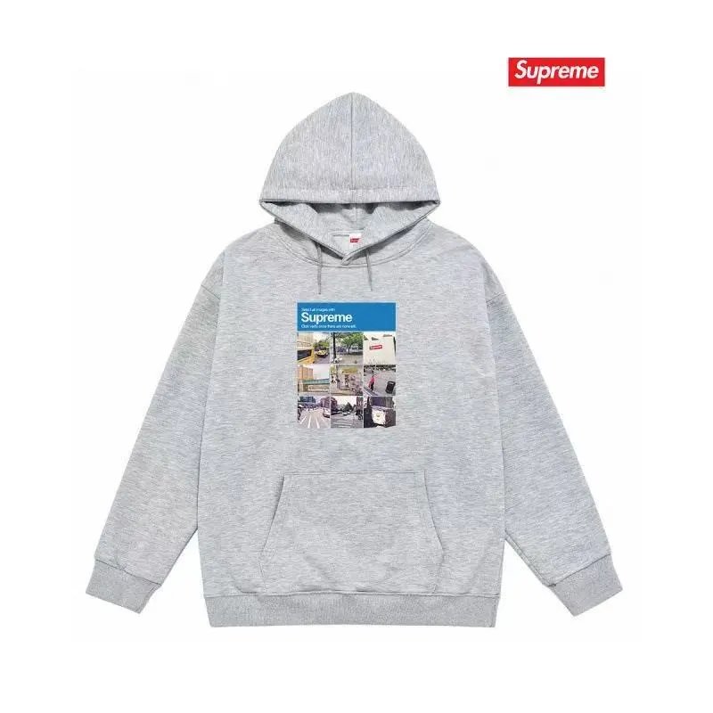 Supreme Firecracker Graphic Hoodie Gray - 23