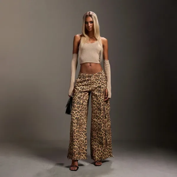 SMF SMFK Leopard Print Cargo Pants - 18