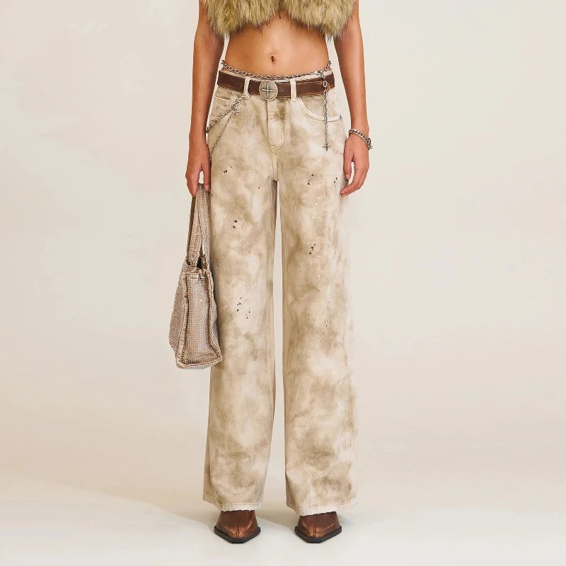 SMF Holographic Wide-Leg Jeans Multicolor - 5