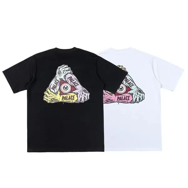 Palace Skateboards Palace Tri-Force Triangle Logo White T-Shirt T-Shirts - 21
