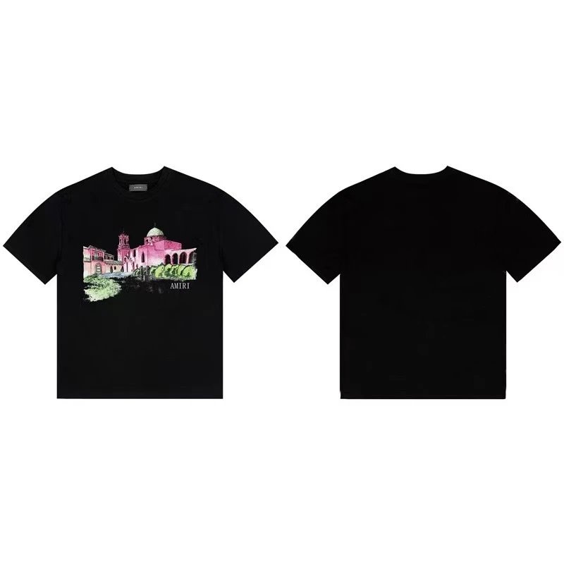 Amiri Architectural Print Black T-Shirt - 1