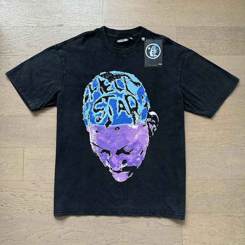 Hellstar Studios Head Graphic T-Shirt Black