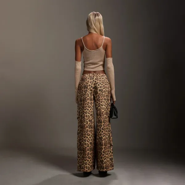 SMF SMFK Leopard Print Cargo Pants - 19