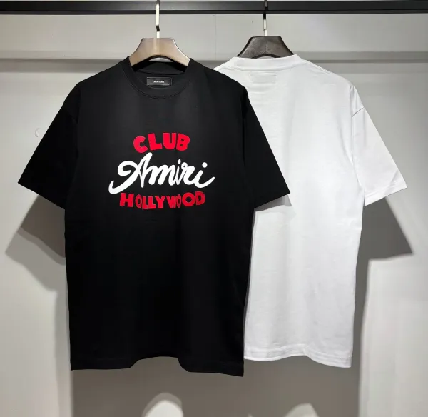 Amiri Logo Embroidered White T-Shirt - 28