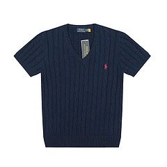 Polo Ralph Lauren Cable Knit V-Neck Sweater Gray - 43