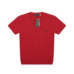 Polo Ralph Lauren Cable Knit V-Neck Sweater Gray - 49