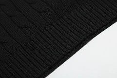Polo Ralph Lauren Cable Knit V-Neck Sweater Gray - 29