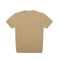 Polo Ralph Lauren Cable Knit V-Neck Sweater Gray - 36