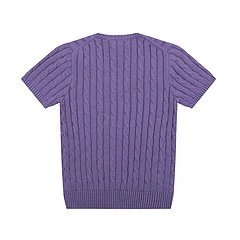 Polo Ralph Lauren Cable Knit V-Neck Sweater Gray - 46