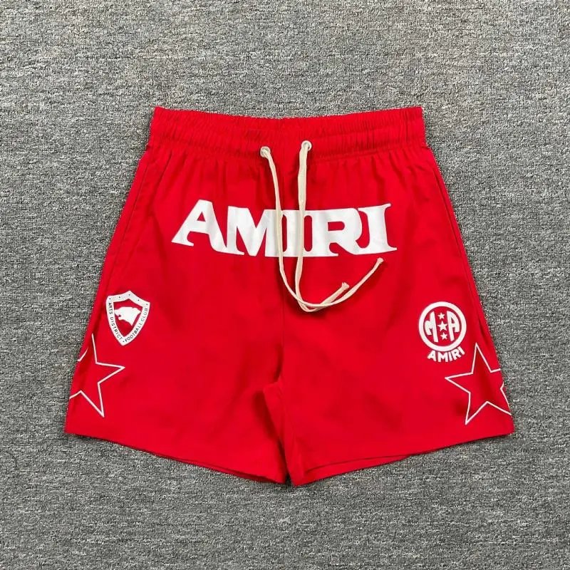 Amiri Logo Print Swim Shorts Black - 5