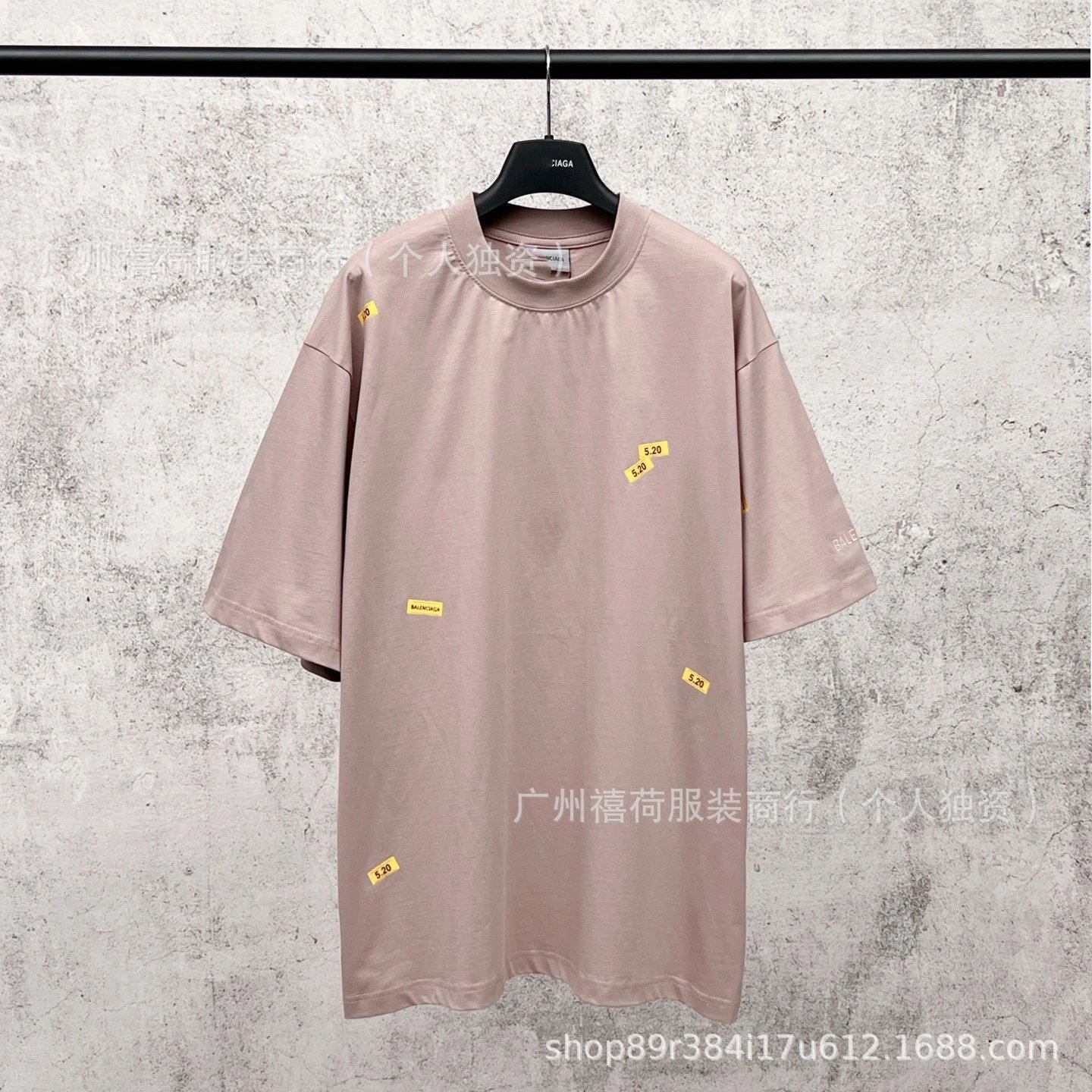 3787浅咖灰（贴纸印花左袖绣）