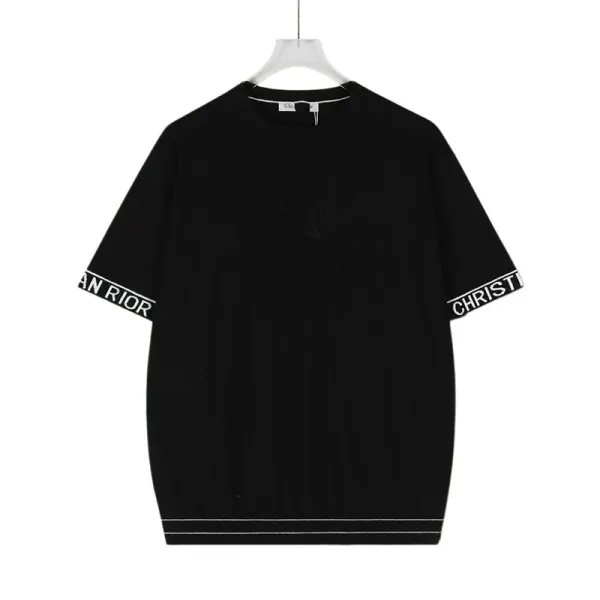 Dior Oblique Sleeve T-Shirt Black - 1