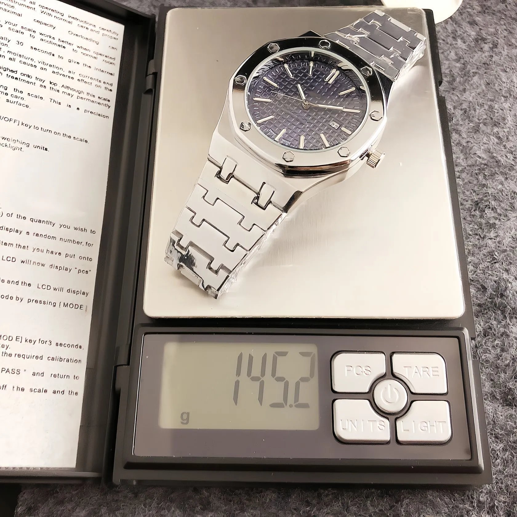 Audemars Piguet Royal Oak Gray Dial Silver Case Watch Watches - 11