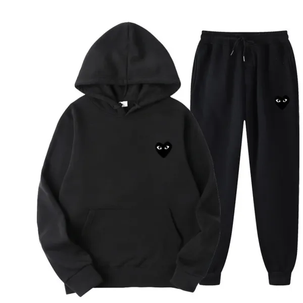 Comme des Garçons Play Pink Heart Hoodie and Sweatpants Set - 12