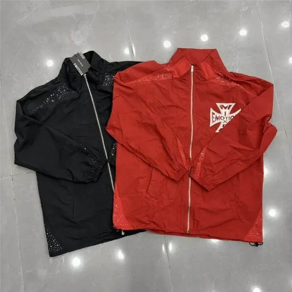 Design EMOTION A.B. Cross Logo Track Pants Red and Black Sweatpants - 16