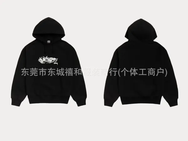 Stussy Logo Hoodie Navy - 14