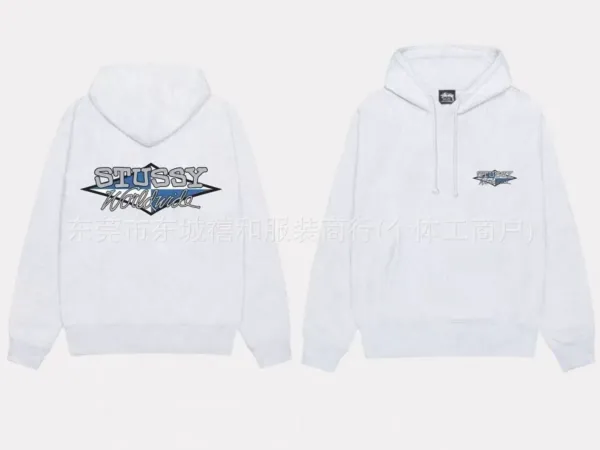 Stussy Logo Hoodie Navy - 17