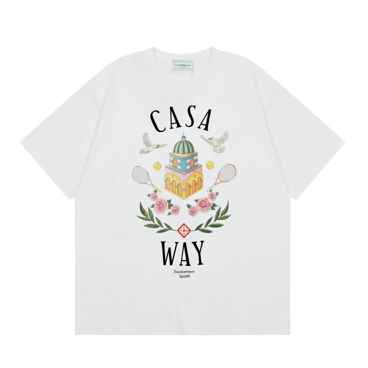 Casablanca Casa Blanca Graphic Print T-Shirt White - 20