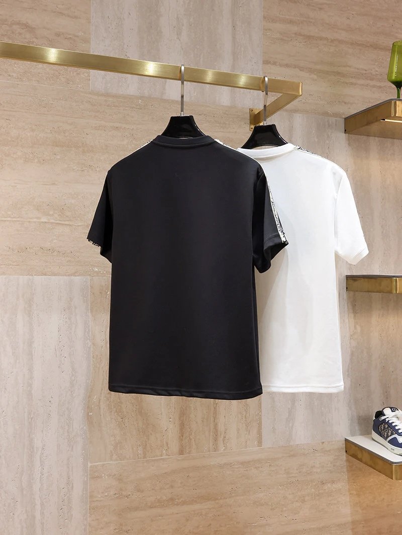 Dior Oblique Print Sleeve T-Shirt White - 12