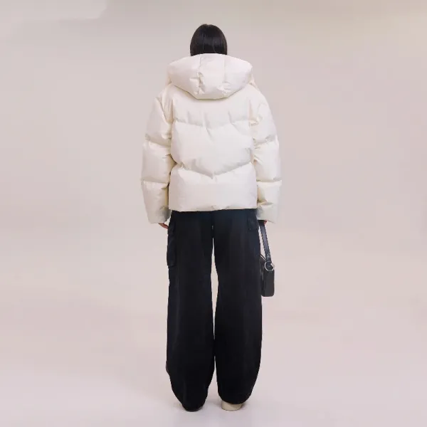 Design Puffer Jacket Navy Blue Down Jacket - 13