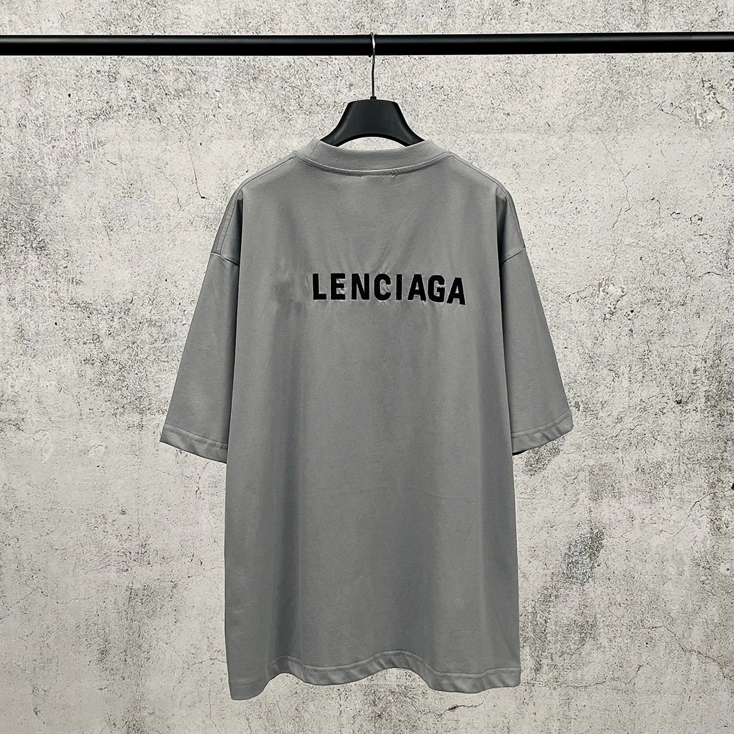 Balenciaga Logo Embroidered Off-White T-Shirt - 4